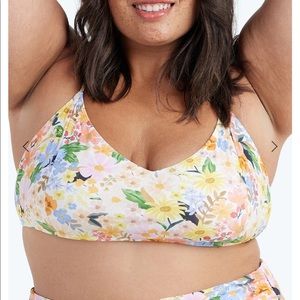 NWT Rifle Paper Co X Summersalt Bikini Swim Top